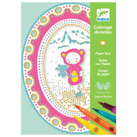 Coloriage Dentelle - Petite ourse