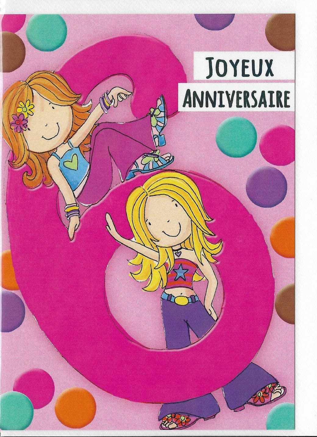 6 ans Joyeux Anniversaire : Cadeau Anniversaire Fille 6 ans (Paperback) 