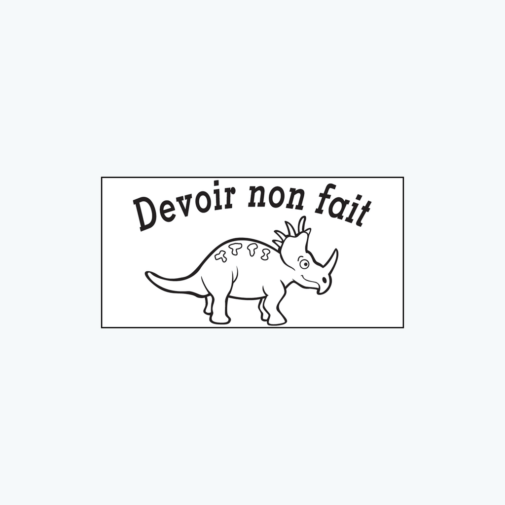 Tampon en bois - Devoir non fait