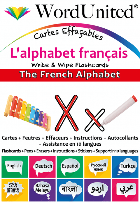 Cartes effaçables - L'alphabet français
