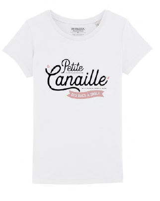T-shirt  - fille  - Petite canaille...