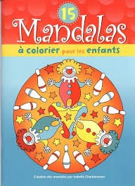 15 Mandalas à colorier - pour enfants - clown