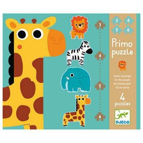 Primo Puzzle - Dans la jungle - 3, 4, 5 et 6 pièces