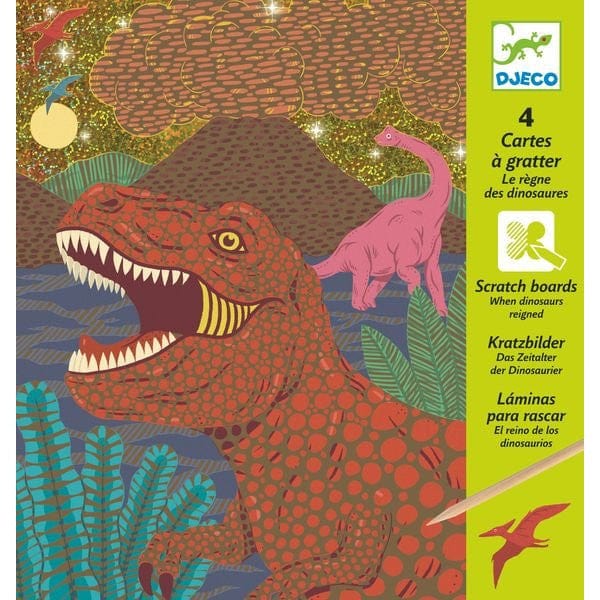 Cartes à gratter / Le règne des dinosaures