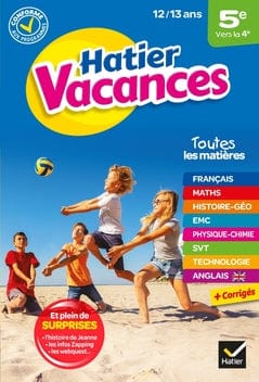 Hatier Vacances - de la 5e vers la 4e ( 12/13 ans)