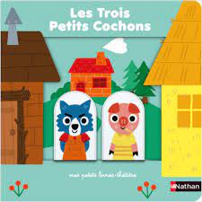 Les trois petits cochons - livre théâtre avec marionnettes à doigts