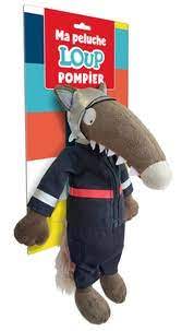 Ma peluche Loup Pompier