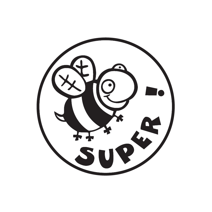 Estampe en bois - Super!