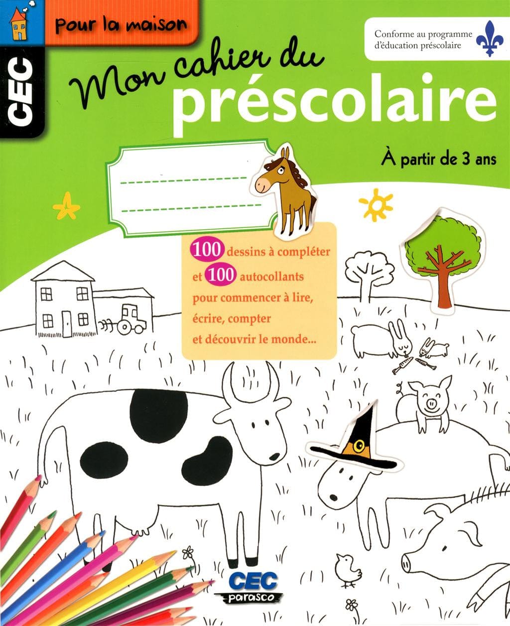 Mon Cahier de préscolaire - 3ans