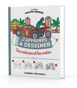 J'apprends à dessiner - Les voitures et les motos