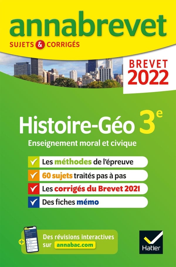 Annabrevet 2022 - Histoire - Géographie - EMC 3e