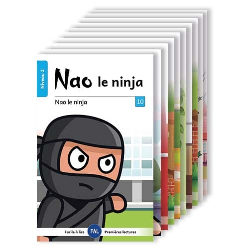 Ensemble Facile à lire - Nao le ninja - Niveau 2