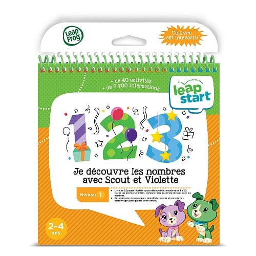 LeapStart - Je découvre les nombre avec Scout et Violette - Livre d'activités - Niveau 1