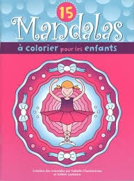 15 Mandalas à colorier - pour enfants - ballerine