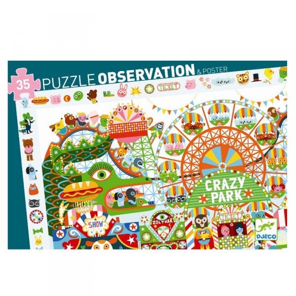 Puzzle observation - Crazy Park - 35 pièces