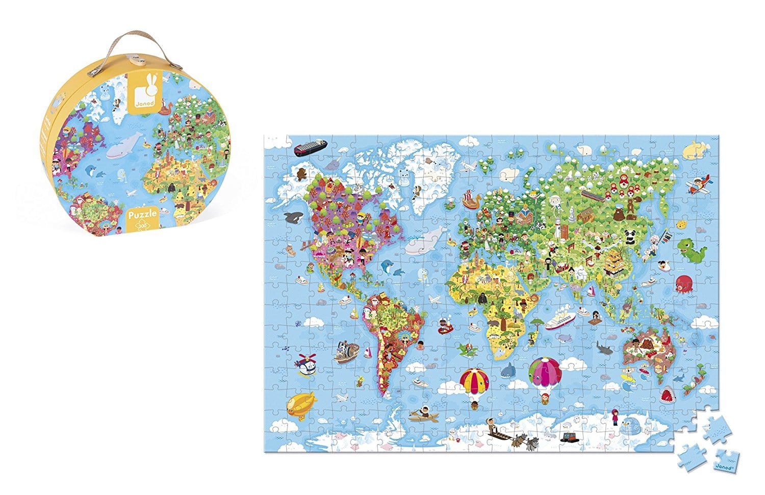 Puzzle 1500 Pièces Thème Monde - Complet Et En Très Bon état - Occasion